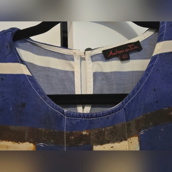 Sustainable Sleeveless Geometric Print Length Dress by Adventures Des Toiles - Picture 4 of 10